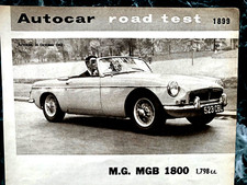 MG B 1800 -1962 Original Road