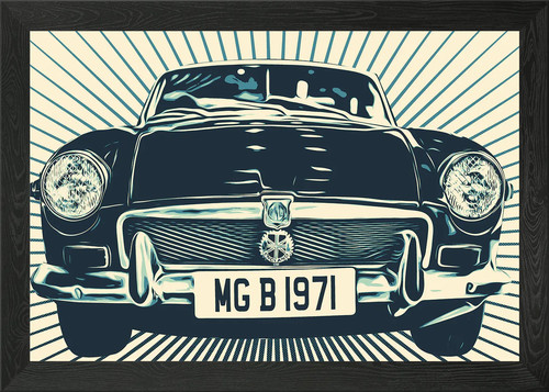 One classical mgb car - of,