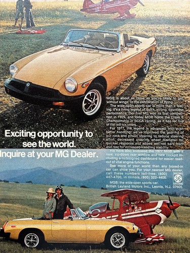 Vintage 1977 mgb original - mg,