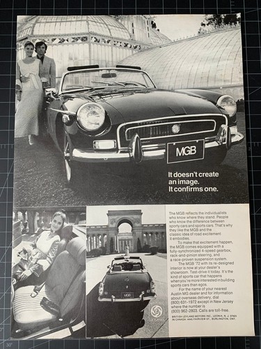 Vintage 1972 mgb - mgb, print