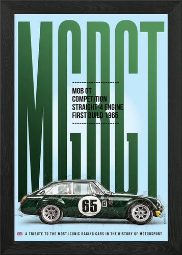 Mgb tribute framed wall - mgb,
